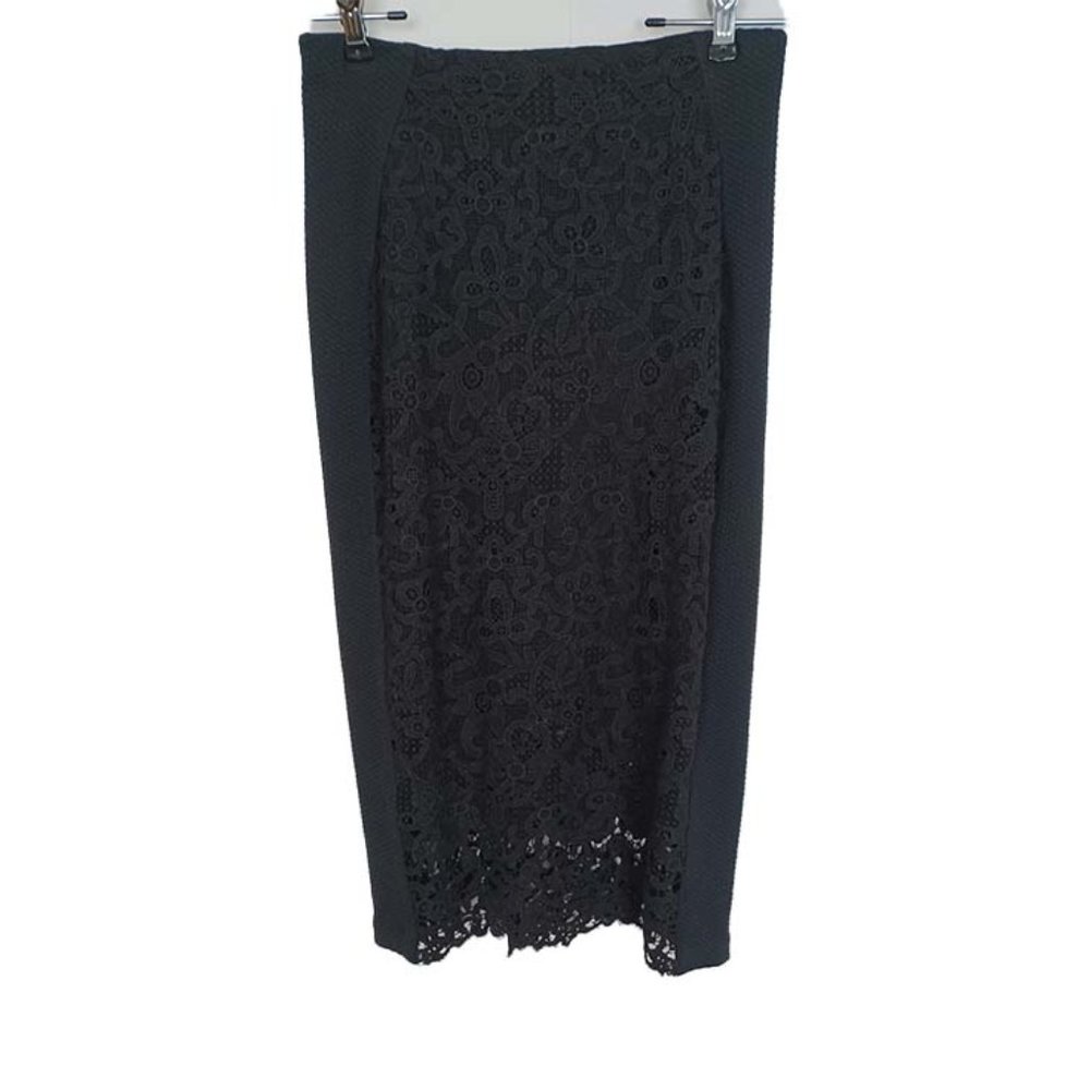 Black Lace Layered Skirt